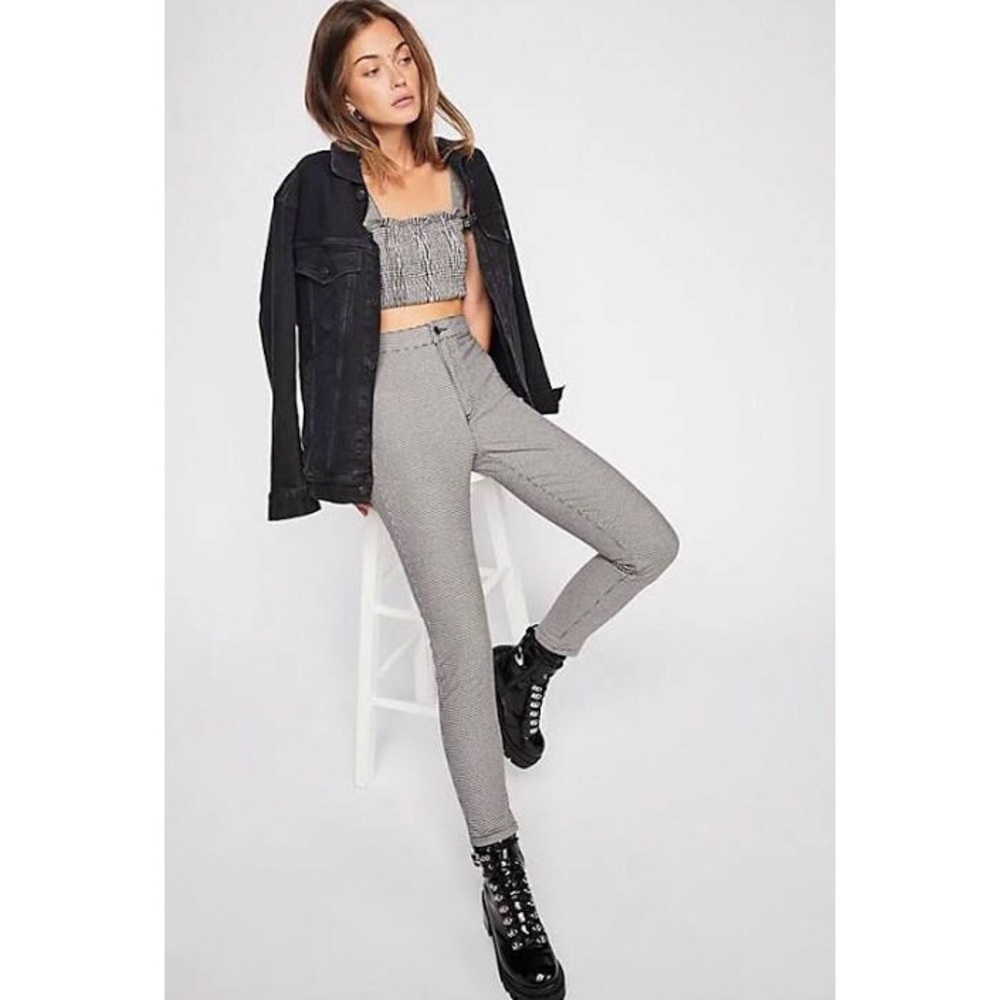 Free People Houndstooth Pants